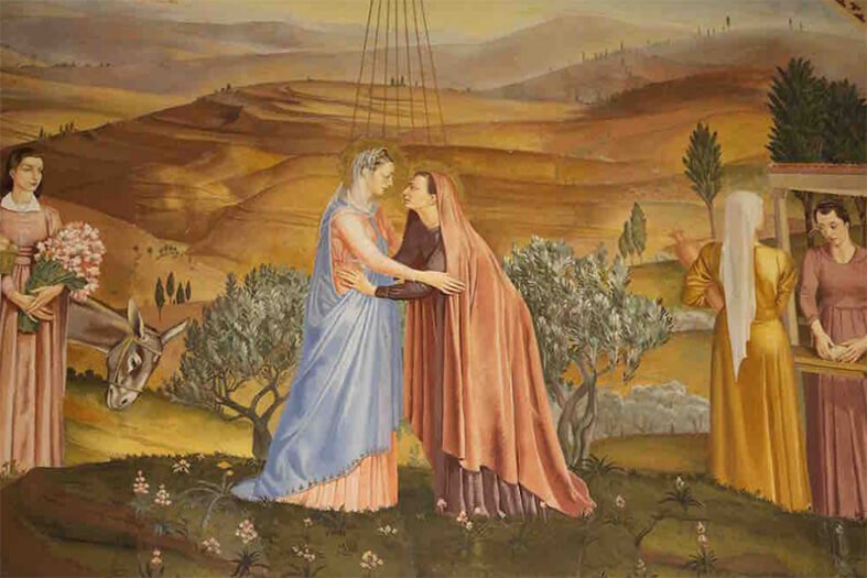 Mural de la iglesia de la Visitación, Ain Karem (Jerusalén)