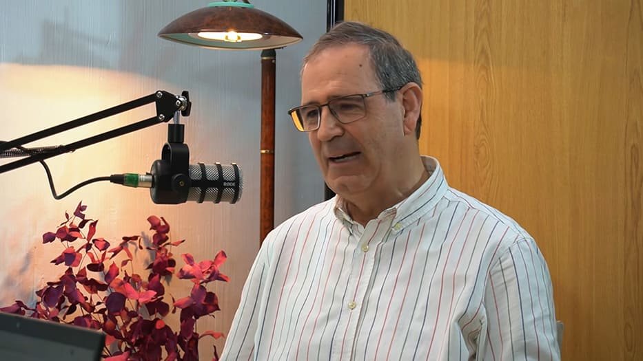 José Javier Lasunción, nuevo Director General de los Cruzados de Santa María, durante la entrevista